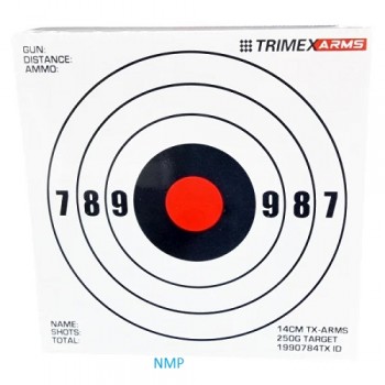 TRIMEX ARMS PACK OF 100 Card Targets 14cm Square White